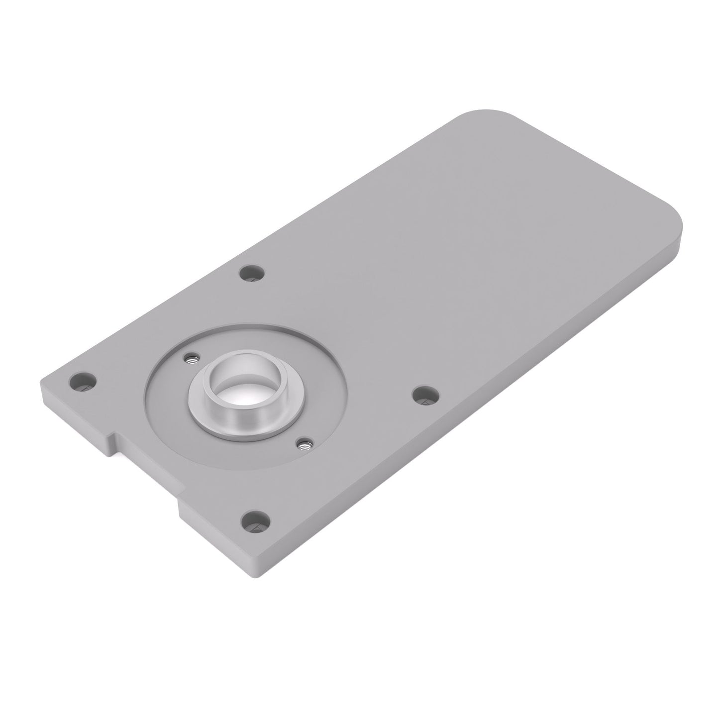 Grundplatte/Adapterplatte XL-Version für Kopierhülsen passend für Bosch GKF 600 | Vergrößerte Gleitplatte passend für Bosch Kantenfräsen