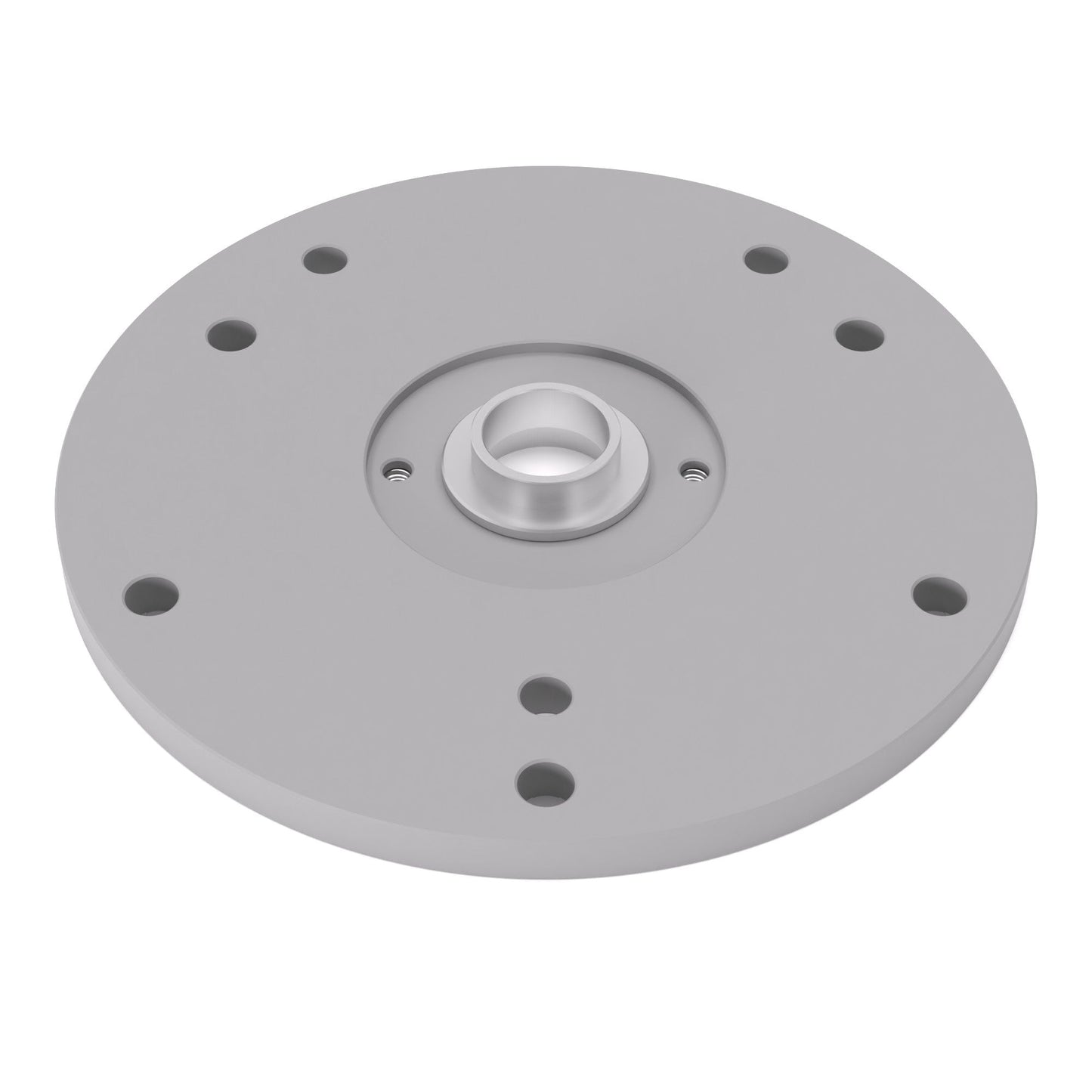 Grundplatte/Adapterplatte rund für Kopierhülsen passend für Bosch POF 1200 AE/1400 ACE | Vergrößerte Gleitplatte passend für Bosch Oberfräsen