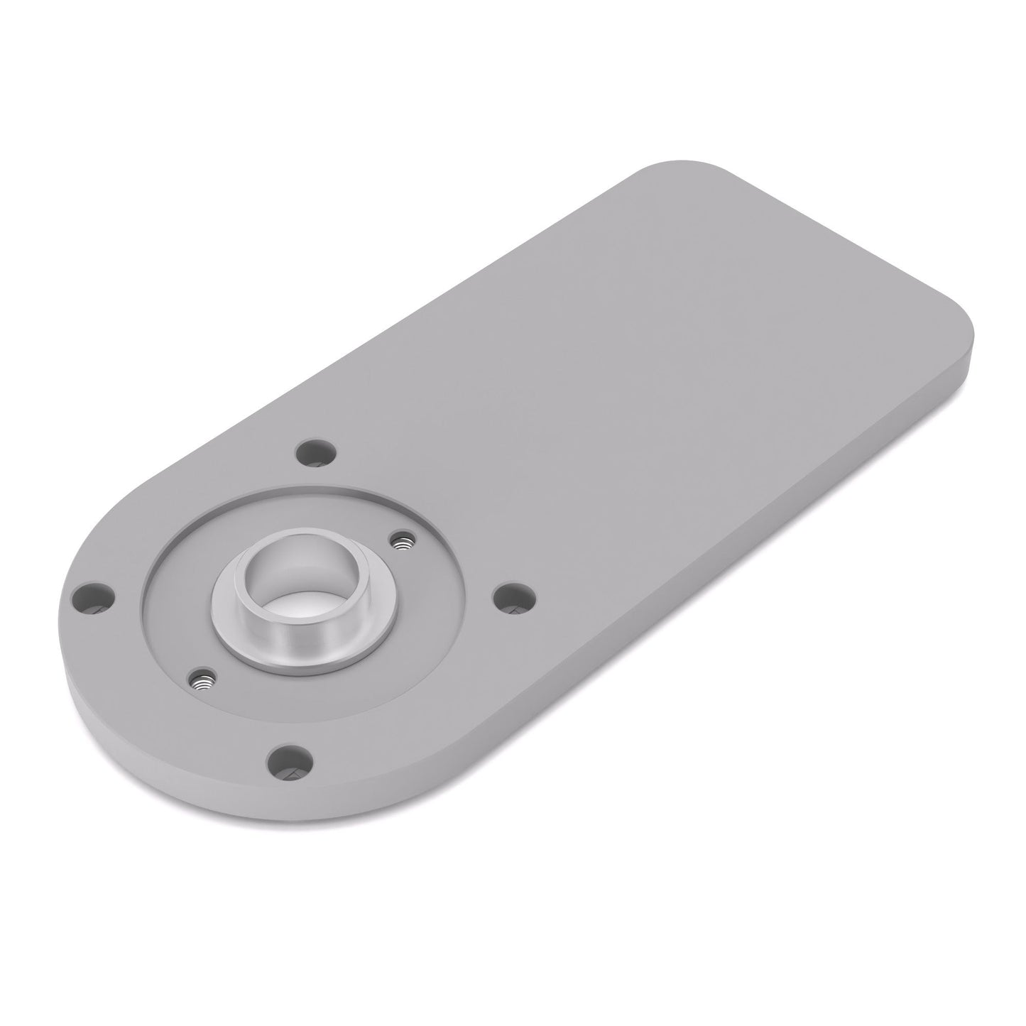 Grundplatte/Adapterplatte XL-Version für Kopierhülsen passend für Ryobi RTR18 | Vergrößerte Gleitplatte passend für Ryobi Kantenfräsen