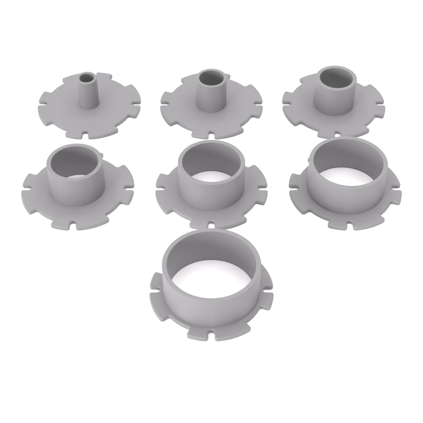 Kopierhülsen-Set passend für Bosch Oberfräsen und Kantenfräsen | Kopierringe passend für Bosch Fräsen - Typ A