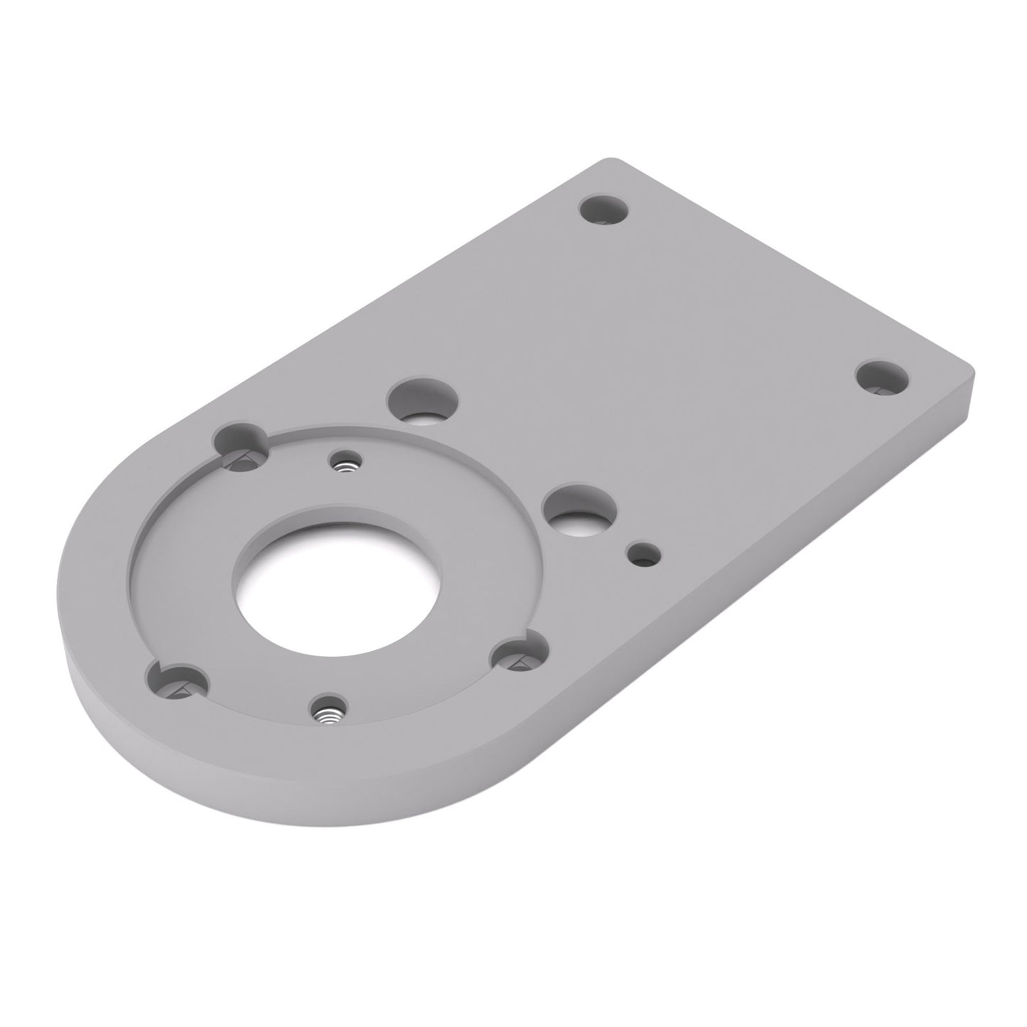 Grundplatte/Adapterplatte für Kopierhülsen passend für Bosch GKF 12V-8 | Gleitplatte passend für Bosch Kantenfräsen