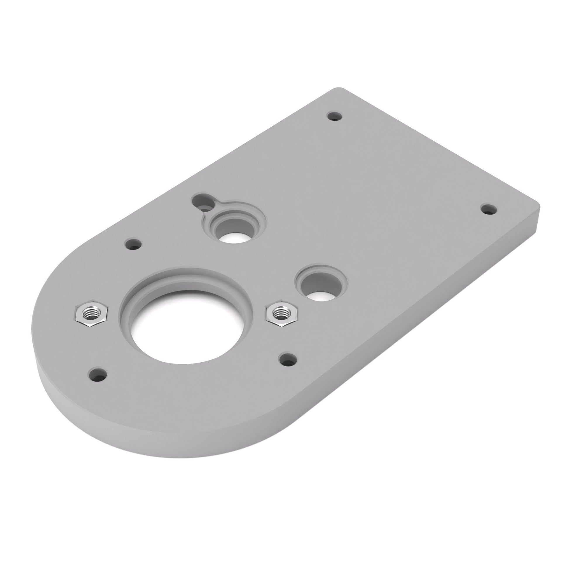 Grundplatte/Adapterplatte für Kopierhülsen passend für Bosch GKF 12V-8 | Gleitplatte passend für Bosch Kantenfräsen