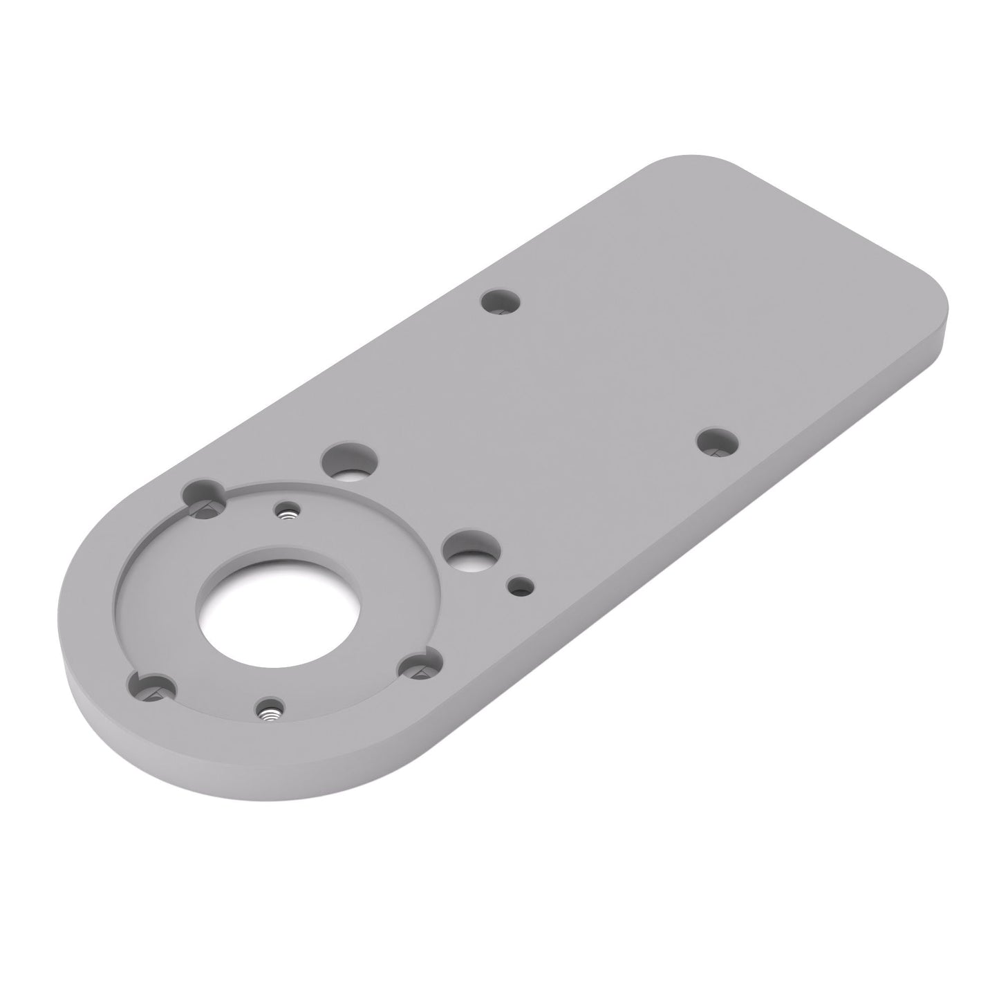 Grundplatte/Adapterplatte XL-Version für Kopierhülsen passend für Bosch GKF 12V-8 | Vergrößerte Gleitplatte passend für Bosch Kantenfräsen