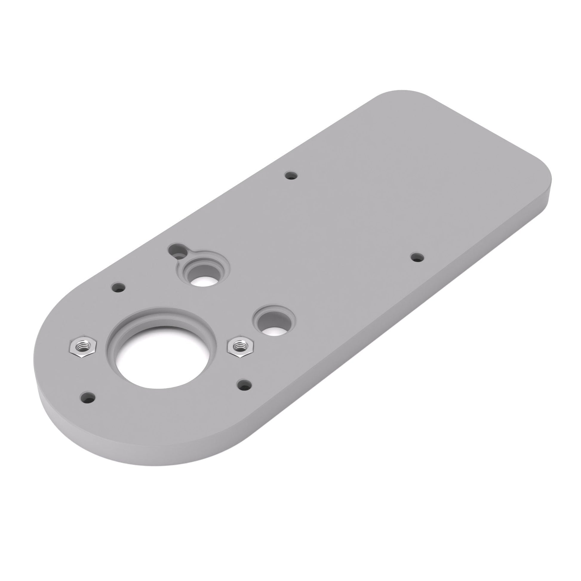 Grundplatte/Adapterplatte XL-Version für Kopierhülsen passend für Bosch GKF 12V-8 | Vergrößerte Gleitplatte passend für Bosch Kantenfräsen