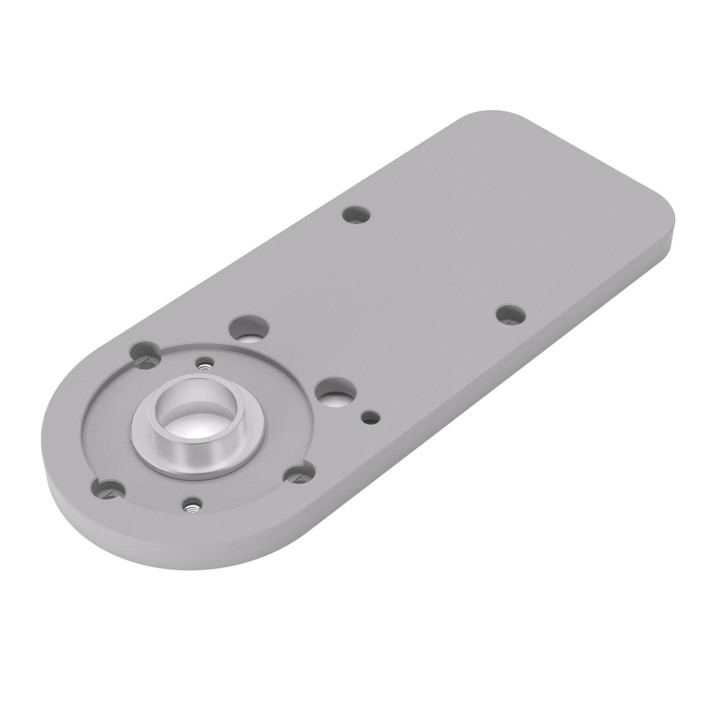 Grundplatte/Adapterplatte XL-Version für Kopierhülsen passend für Bosch GKF 12V-8 | Vergrößerte Gleitplatte passend für Bosch Kantenfräsen