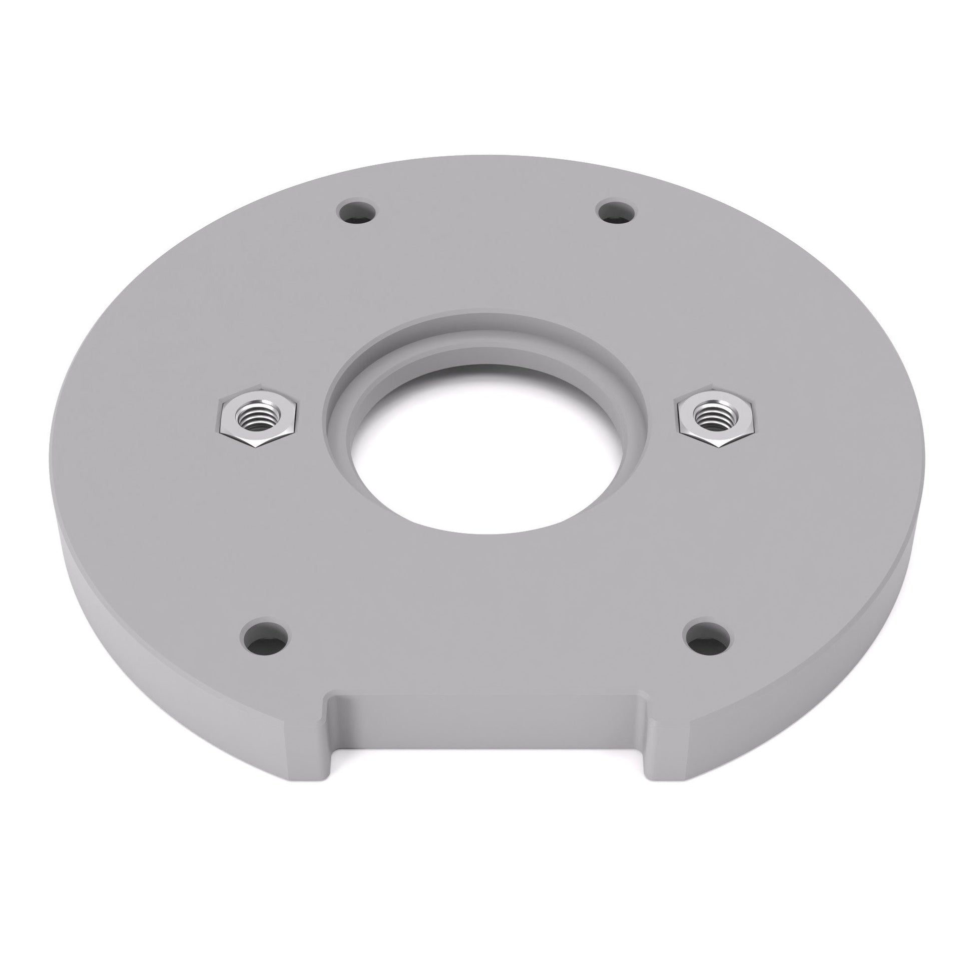 Grundplatte/Adapterplatte für Kopierhülsen passend für Bosch GKF 18V-8 | Gleitplatte passend für Bosch Kantenfräsen