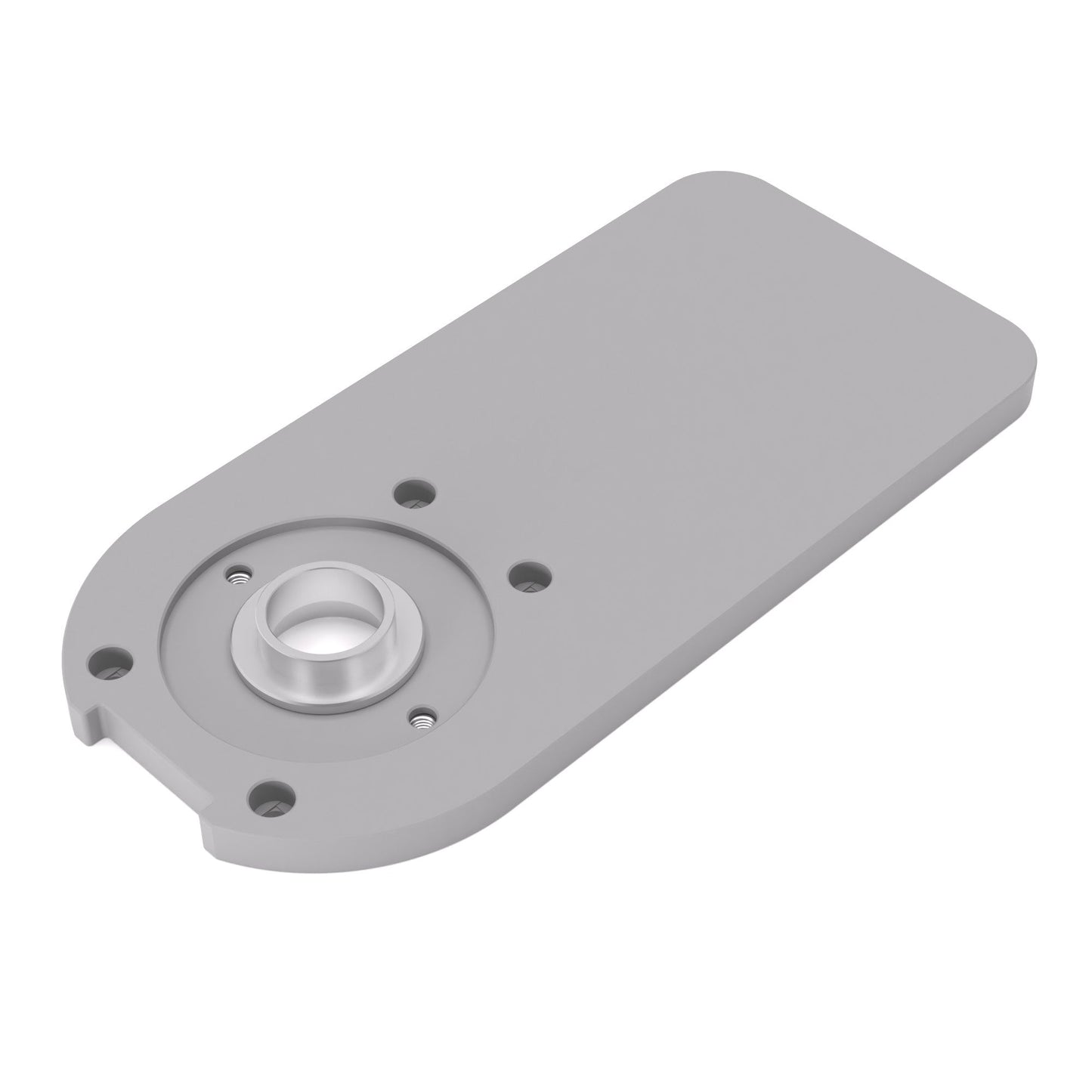 Grundplatte/Adapterplatte XL-Version für Kopierhülsen passend für Bosch GKF 18V-8 | Vergrößerte Gleitplatte passend für Bosch Kantenfräsen