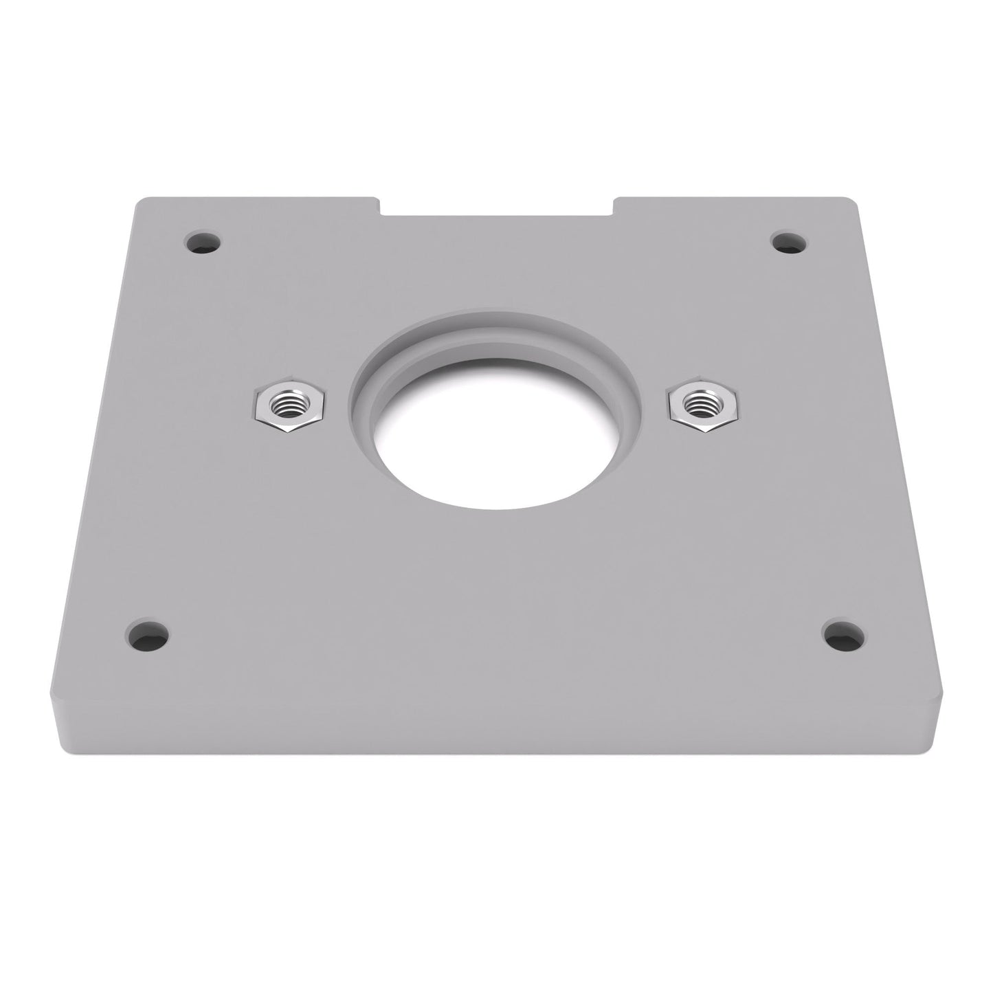 Grundplatte/Adapterplatte für Kopierhülsen passend für Bosch GKF 600 | Gleitplatte passend für Bosch Kantenfräsen