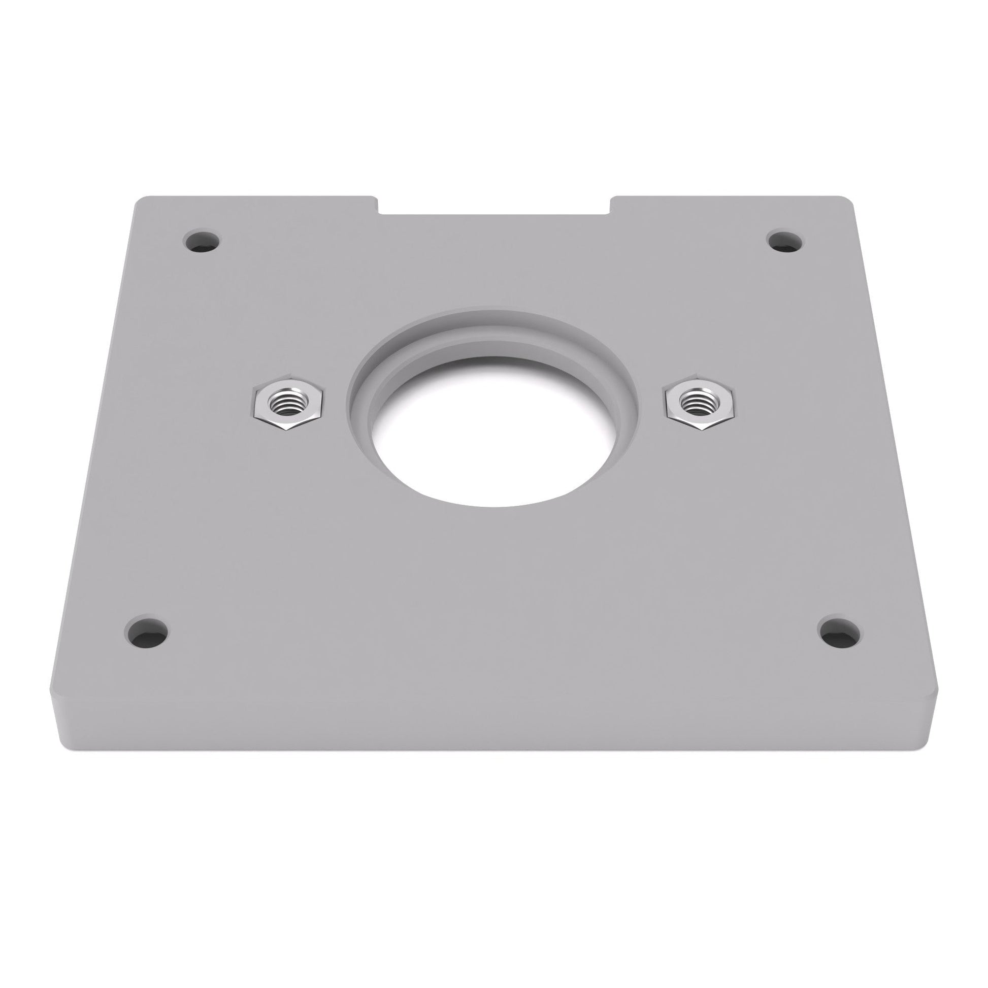 Grundplatte/Adapterplatte für Kopierhülsen passend für Bosch GKF 600 | Gleitplatte passend für Bosch Kantenfräsen