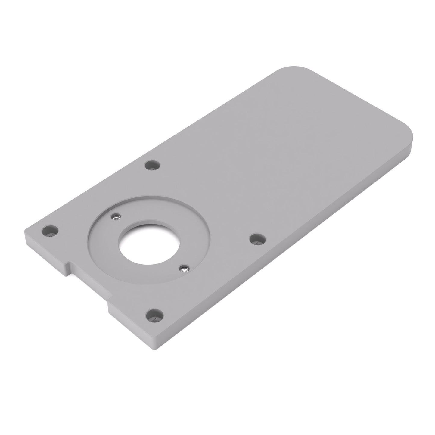 Grundplatte/Adapterplatte XL-Version für Kopierhülsen passend für Bosch GKF 600 | Vergrößerte Gleitplatte passend für Bosch Kantenfräsen