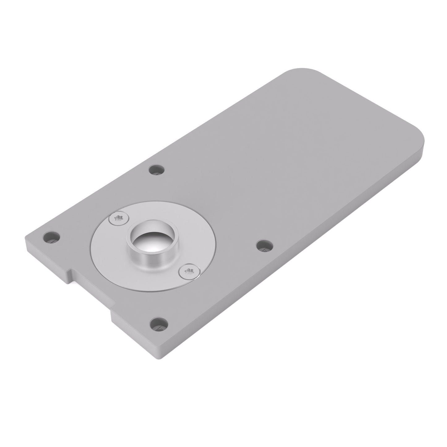 Grundplatte/Adapterplatte XL-Version für Kopierhülsen passend für Bosch GKF 600 | Vergrößerte Gleitplatte passend für Bosch Kantenfräsen