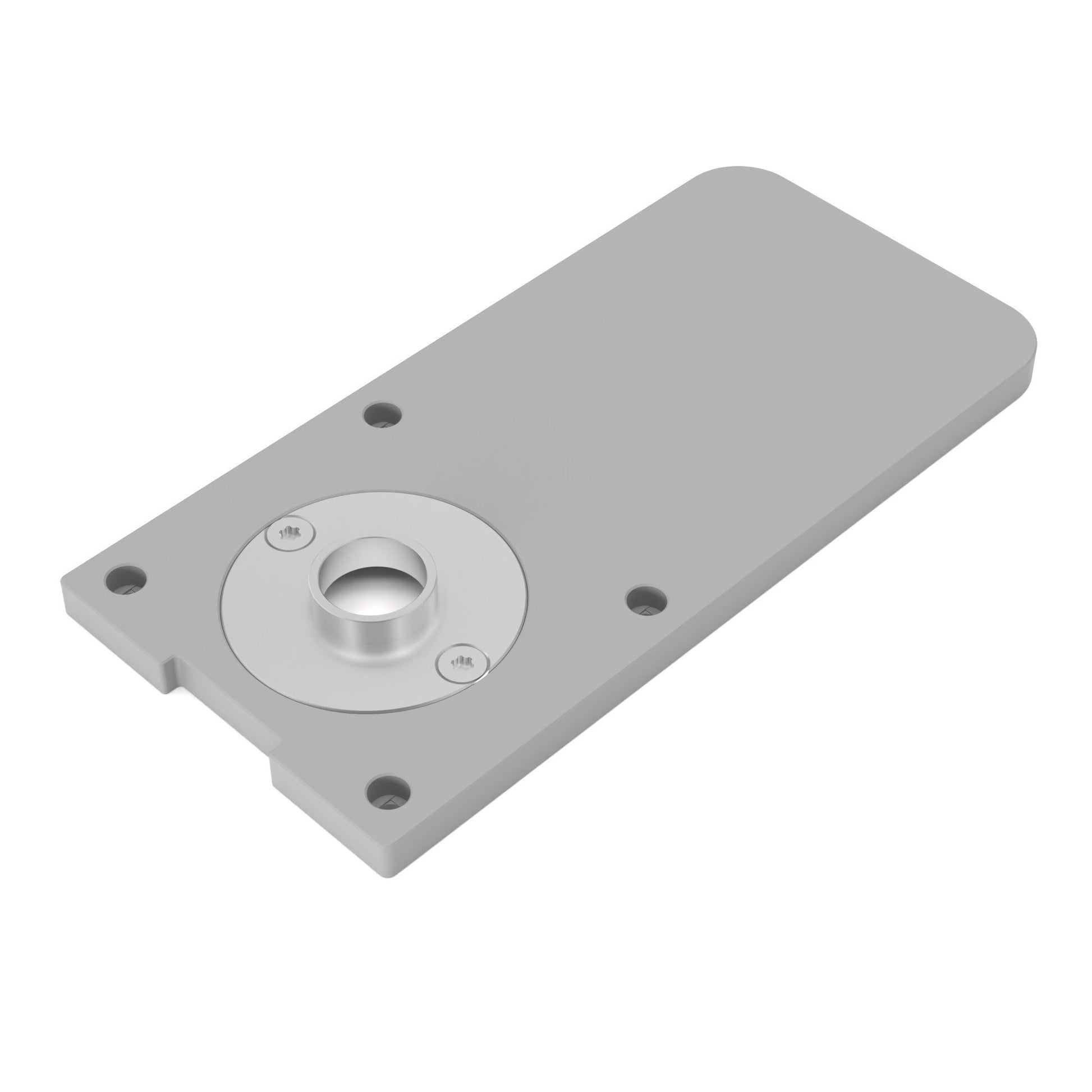 Grundplatte/Adapterplatte XL-Version für Kopierhülsen passend für Bosch GKF 600 | Vergrößerte Gleitplatte passend für Bosch Kantenfräsen