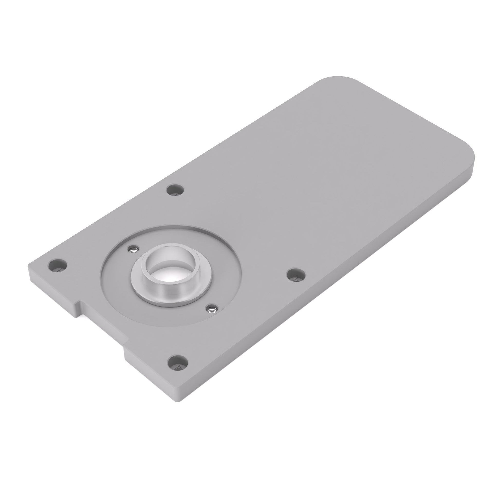 Grundplatte/Adapterplatte XL-Version für Kopierhülsen passend für Bosch GKF 600 | Vergrößerte Gleitplatte passend für Bosch Kantenfräsen