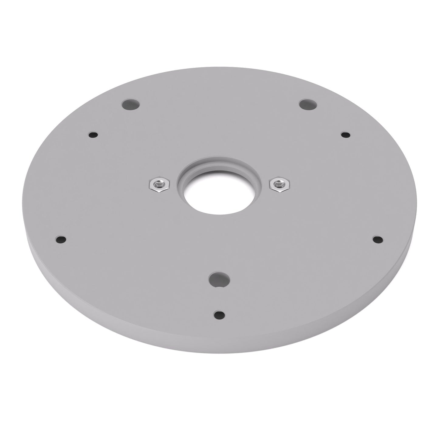 Grundplatte/Adapterplatte rund für Kopierhülsen passend für Bosch POF 1200 AE/1400 ACE | Vergrößerte Gleitplatte passend für Bosch Oberfräsen