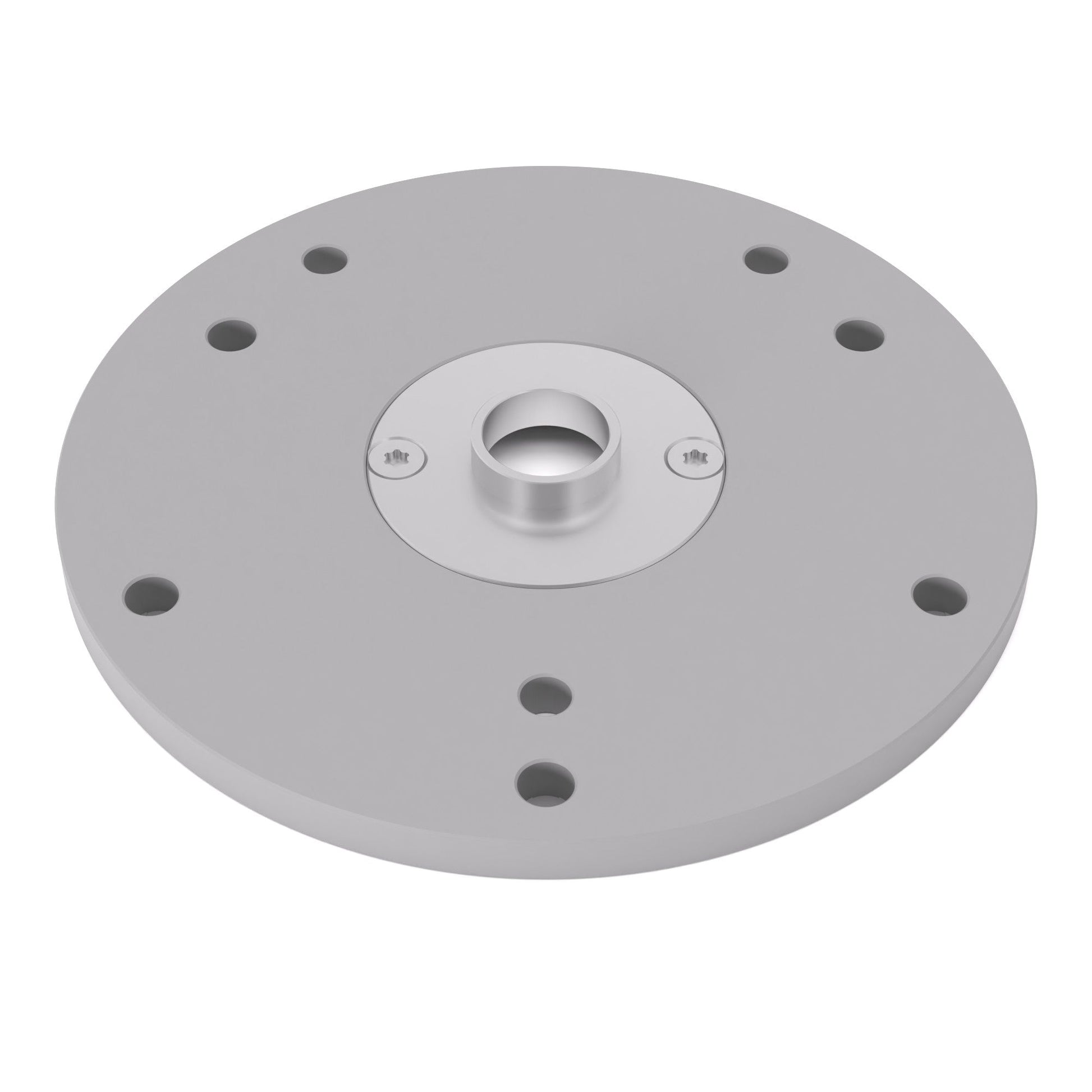 Grundplatte/Adapterplatte rund für Kopierhülsen passend für Bosch POF 1200 AE/1400 ACE | Vergrößerte Gleitplatte passend für Bosch Oberfräsen