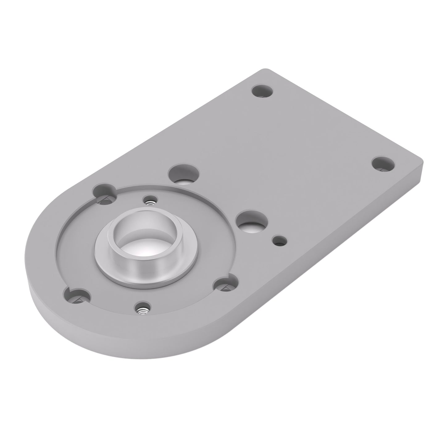 Grundplatte/Adapterplatte für Kopierhülsen passend für Bosch GKF 12V-8 | Gleitplatte passend für Bosch Kantenfräsen