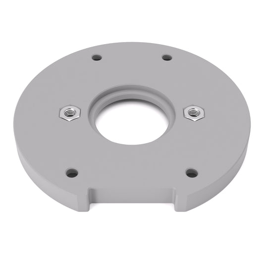 Grundplatte/Adapterplatte für Kopierhülsen passend für Bosch GKF 18V-8 | Gleitplatte passend für Bosch Kantenfräsen