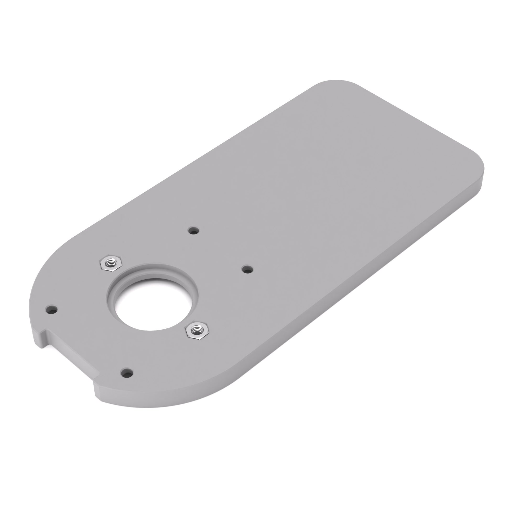 Grundplatte/Adapterplatte XL-Version für Kopierhülsen passend für Bosch GKF 18V-8 | Vergrößerte Gleitplatte passend für Bosch Kantenfräsen