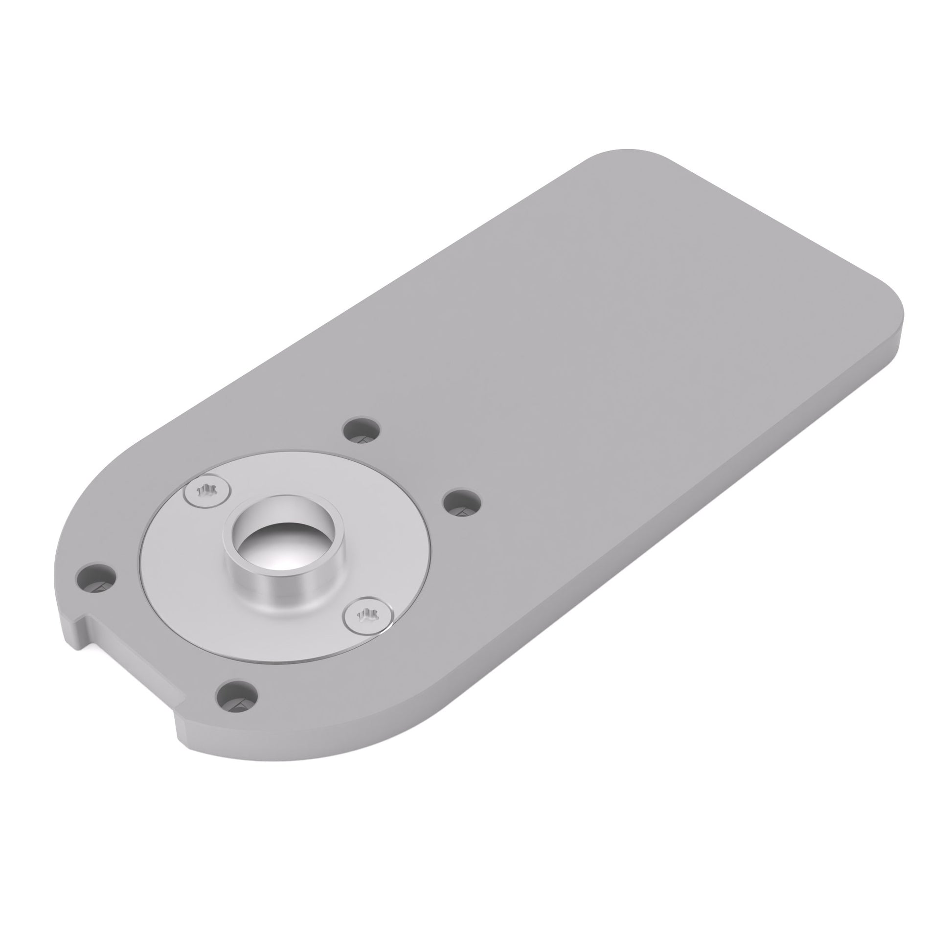 Grundplatte/Adapterplatte XL-Version für Kopierhülsen passend für Bosch GKF 18V-8 | Vergrößerte Gleitplatte passend für Bosch Kantenfräsen