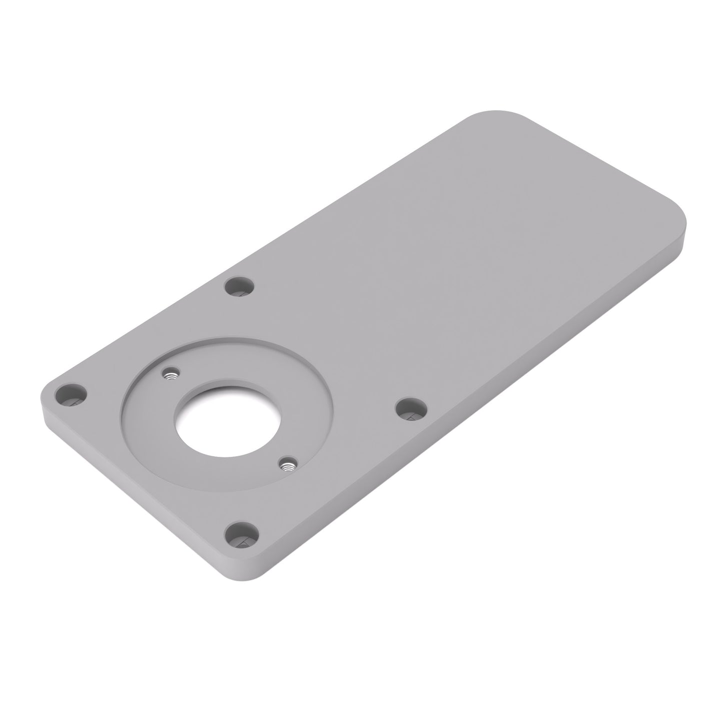 Grundplatte/Adapterplatte XL-Version für Kopierhülsen passend für Bosch GLF 55-6 | Vergrößerte Gleitplatte passend für Bosch Kantenfräsen