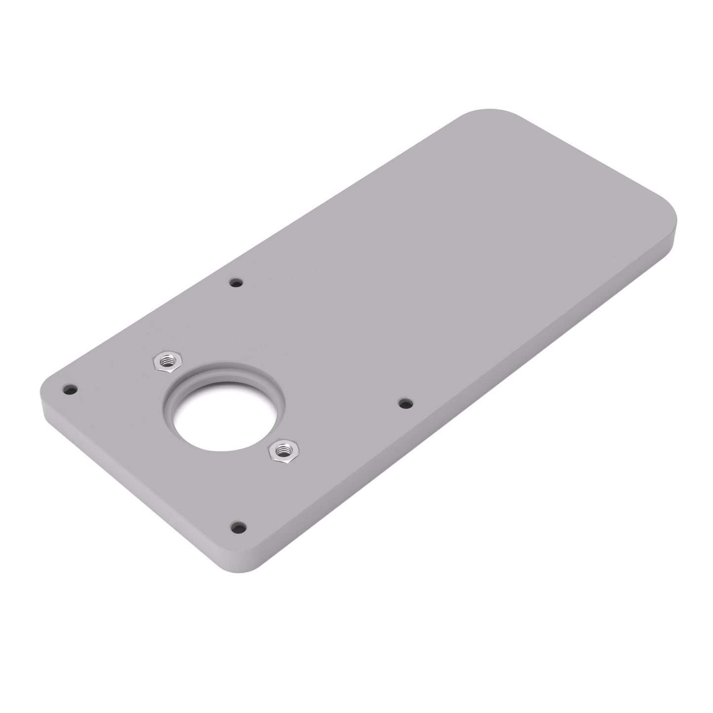 Grundplatte/Adapterplatte XL-Version für Kopierhülsen passend für Bosch GLF 55-6 | Vergrößerte Gleitplatte passend für Bosch Kantenfräsen