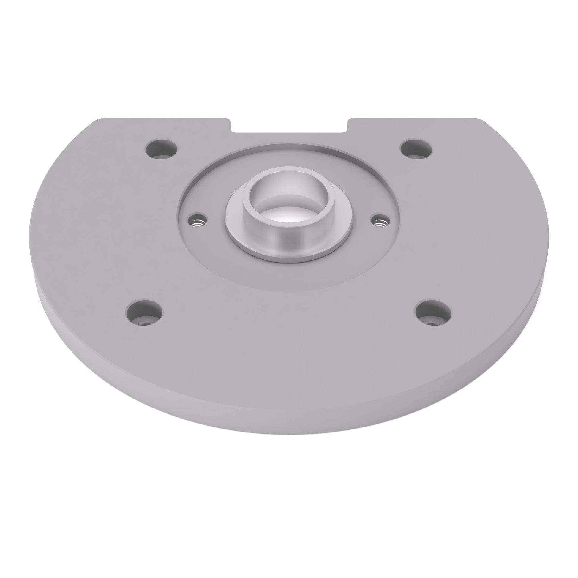 Grundplatte/Adapterplatte für Kopierhülsen passend für Bosch AdvancedTrimRouter 18V-8 | Gleitplatte passend für Bosch Kantenfräsen