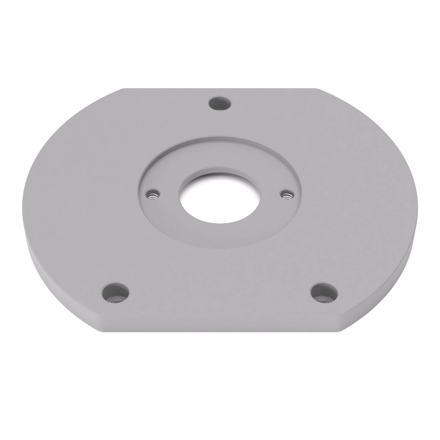 Grundplatte/Adapterplatte für Kopierhülsen passend für Bosch AdvancedTrimRouter 18V-8 Taucheinheit | Gleitplatte passend für Bosch Oberfräsen