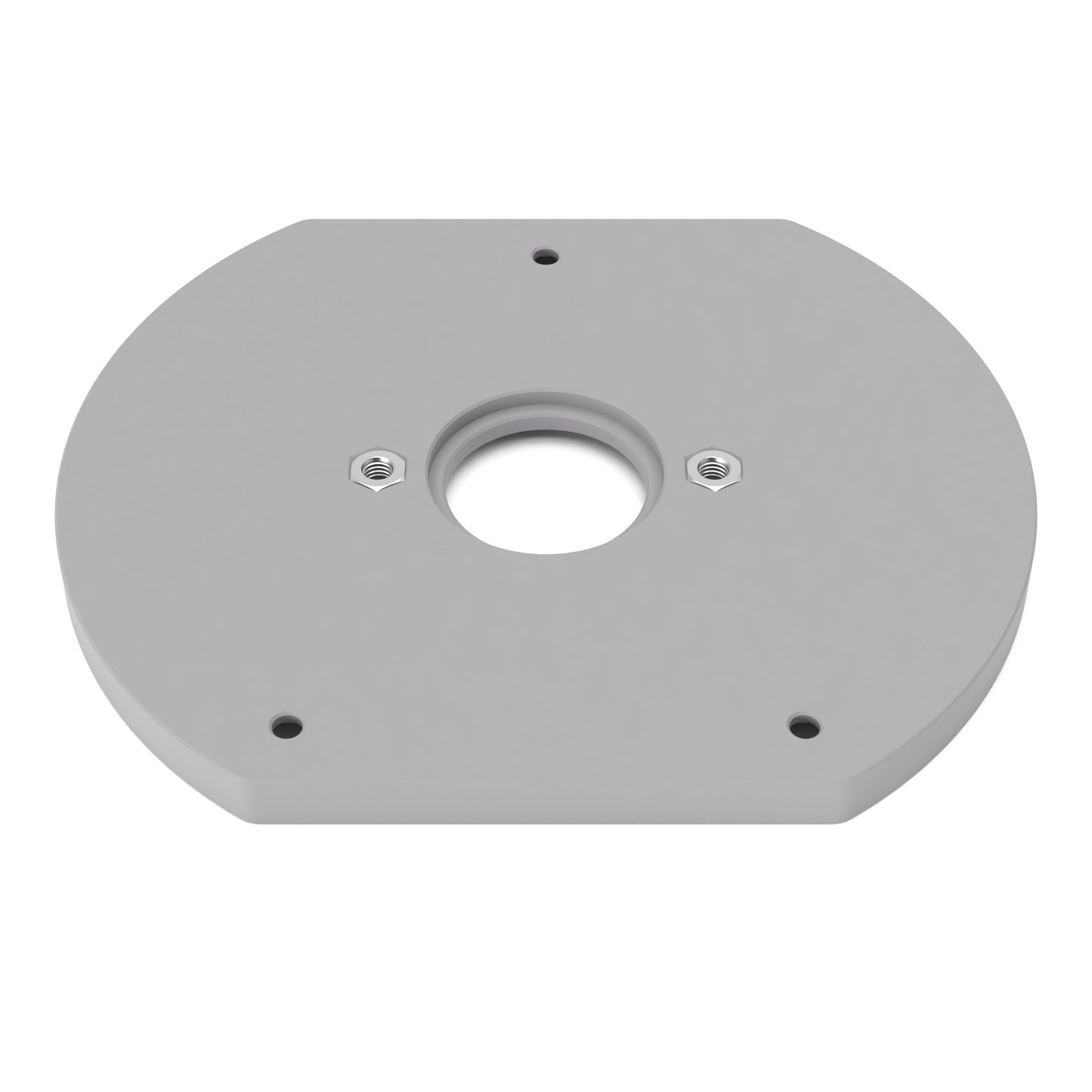 Grundplatte/Adapterplatte für Kopierhülsen passend für Bosch AdvancedTrimRouter 18V-8 Taucheinheit | Gleitplatte passend für Bosch Oberfräsen