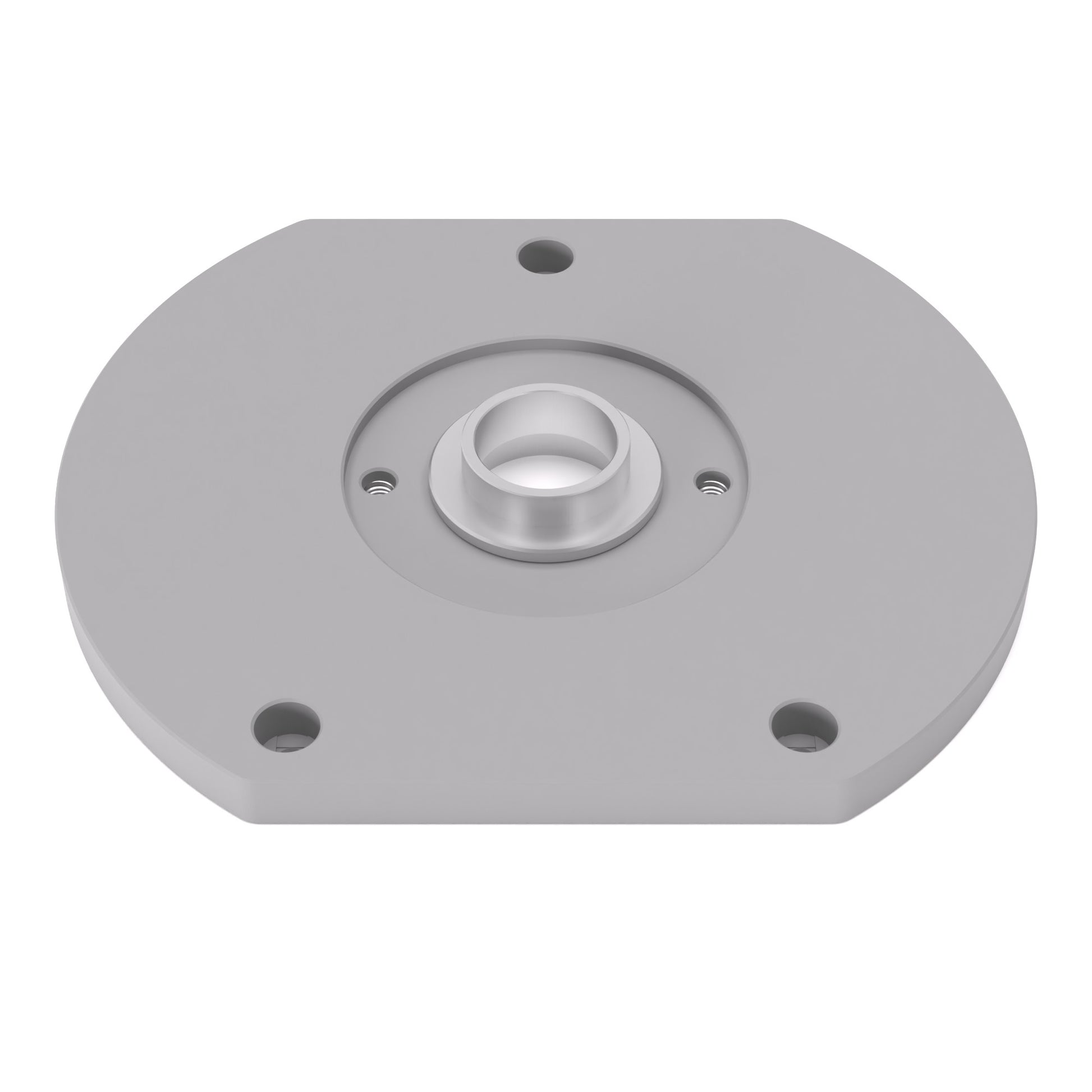 Grundplatte/Adapterplatte für Kopierhülsen passend für Bosch AdvancedTrimRouter 18V-8 Taucheinheit | Gleitplatte passend für Bosch Oberfräsen