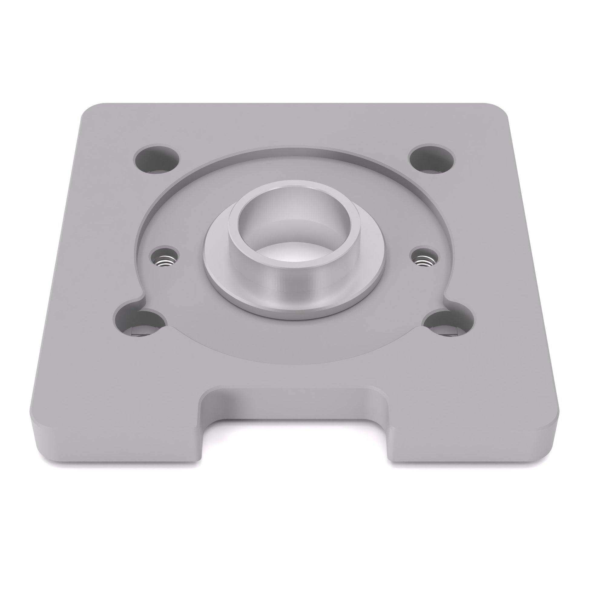 Grundplatte/Adapterplatte für Kopierhülsen passend für Metabo FMV 18 LTX BL 8 | Gleitplatte passend für Metabo Kantenfräsen