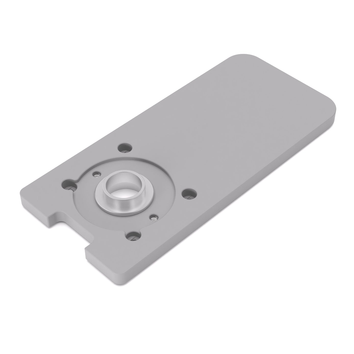Grundplatte/Adapterplatte XL-Version für Kopierhülsen passend für Metabo FMV 18 LTX BL 8 | Vergrößerte Gleitplatte passend für Metabo Kantenfräsen