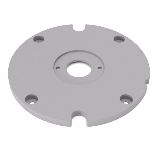 Grundplatte/Adapterplatte für Kopierhülsen passend für Triton MOF001 | Gleitplatte passend für Triton Oberfräsen