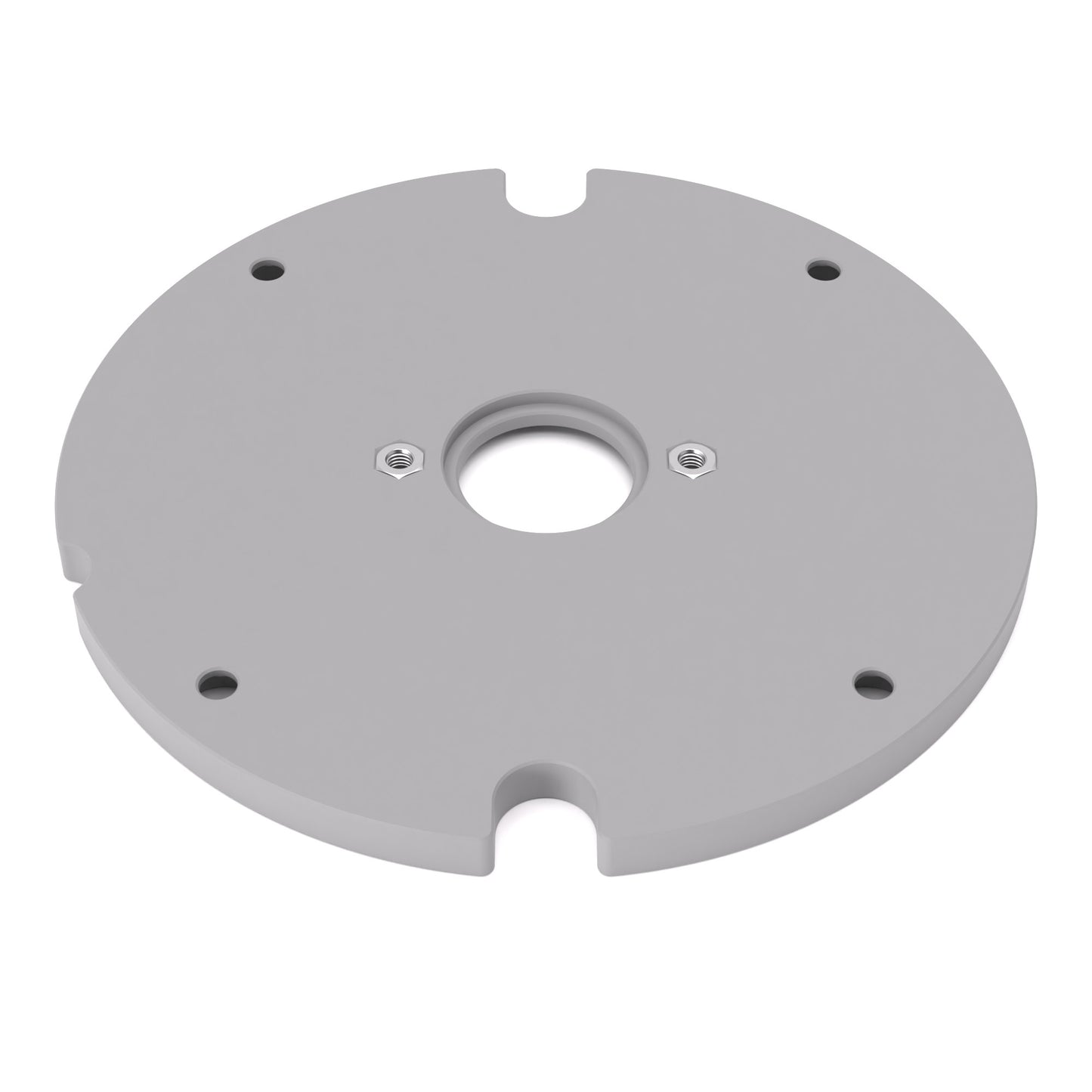 Grundplatte/Adapterplatte für Kopierhülsen passend für Triton MOF001 | Gleitplatte passend für Triton Oberfräsen