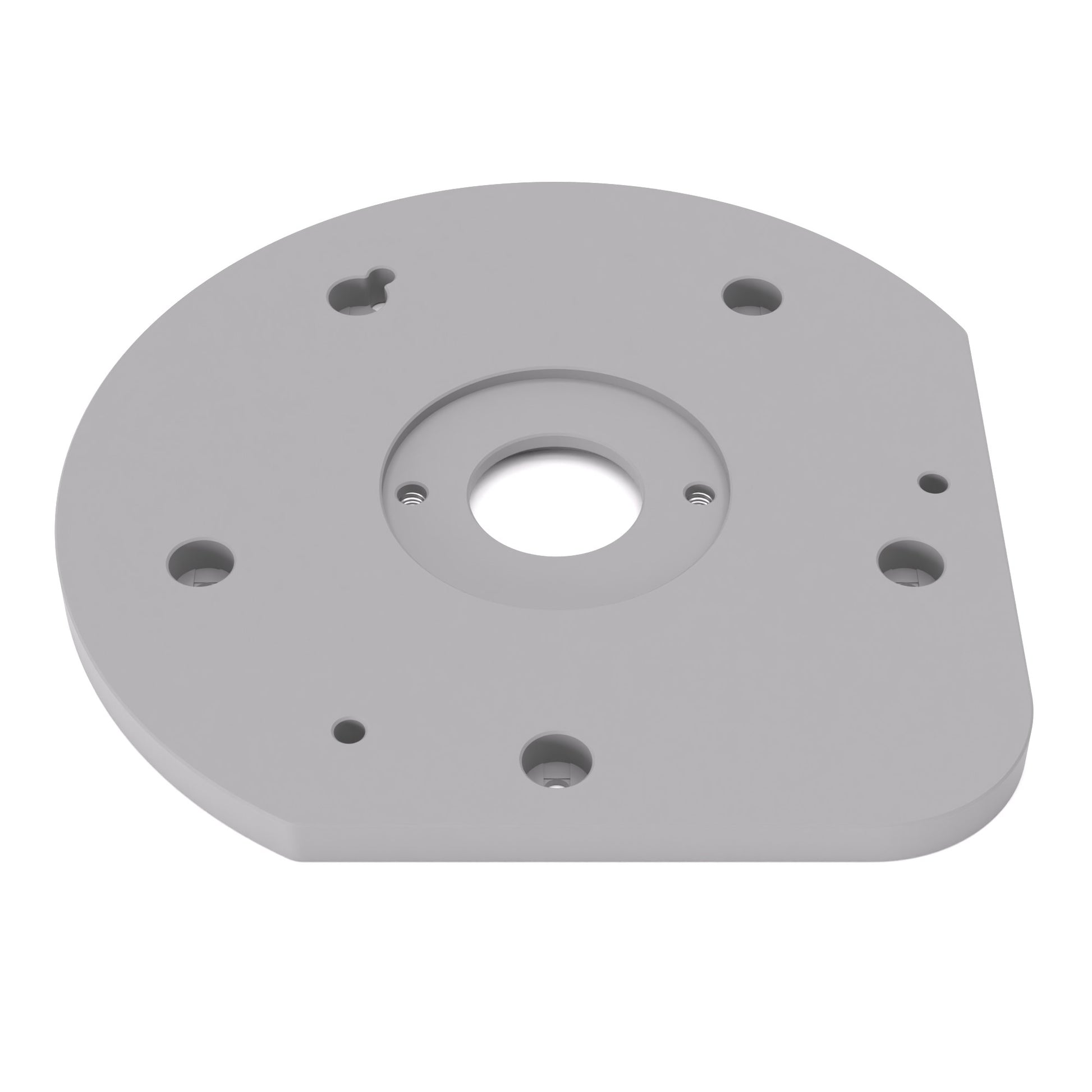 Grundplatte/Adapterplatte für Kopierhülsen passend für Bosch GOF 1250 CE | Gleitplatte passend für Bosch Oberfräsen
