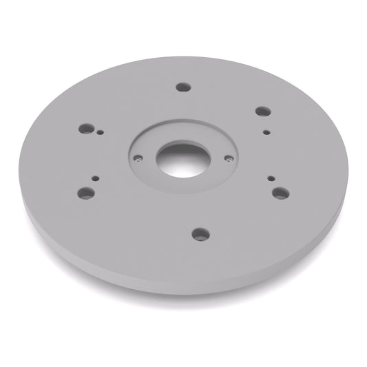 Grundplatte/Adapterplatte XL-Version für Kopierhülsen passend für Bosch GOF 20-12 | Vergrößerte Gleitplatte passend für Bosch Oberfräsen