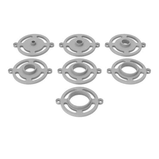 Kopierhülsen-Set passend für Parkside Oberfräsen und Kantenfräsen | Kopierringe passend für Parkside Fräsen - Typ B