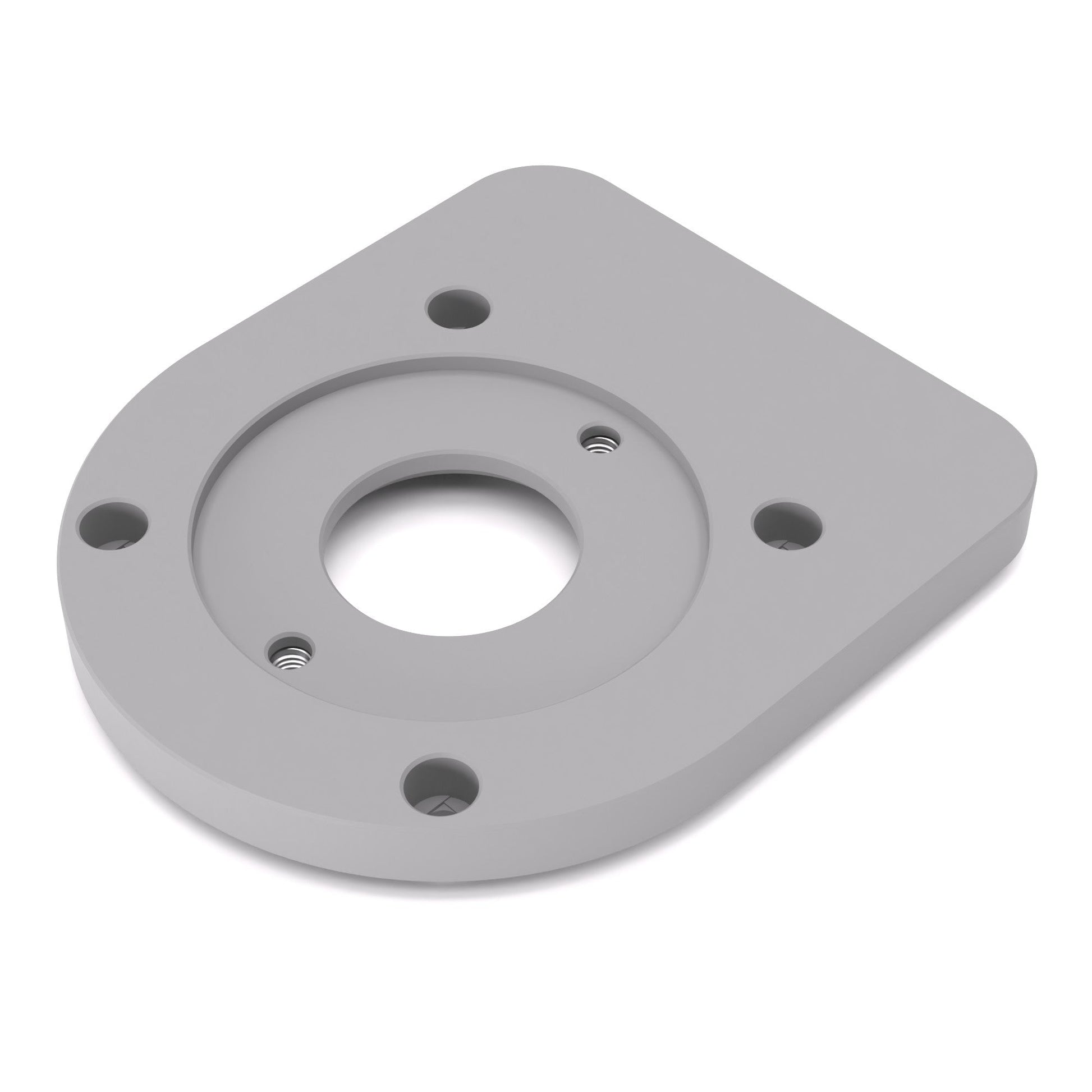 Grundplatte/Adapterplatte für Kopierhülsen passend für Ryobi RTR18 | Gleitplatte passend für Ryobi Kantenfräsen