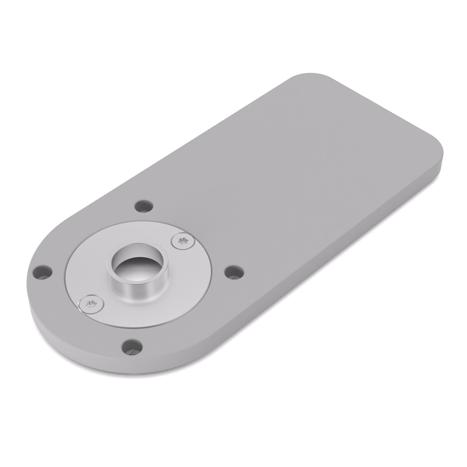 Grundplatte/Adapterplatte XL-Version für Kopierhülsen passend für Ryobi RTR18 | Vergrößerte Gleitplatte passend für Ryobi Kantenfräsen